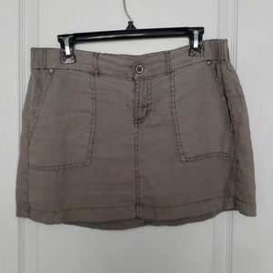 Linen mini skirt